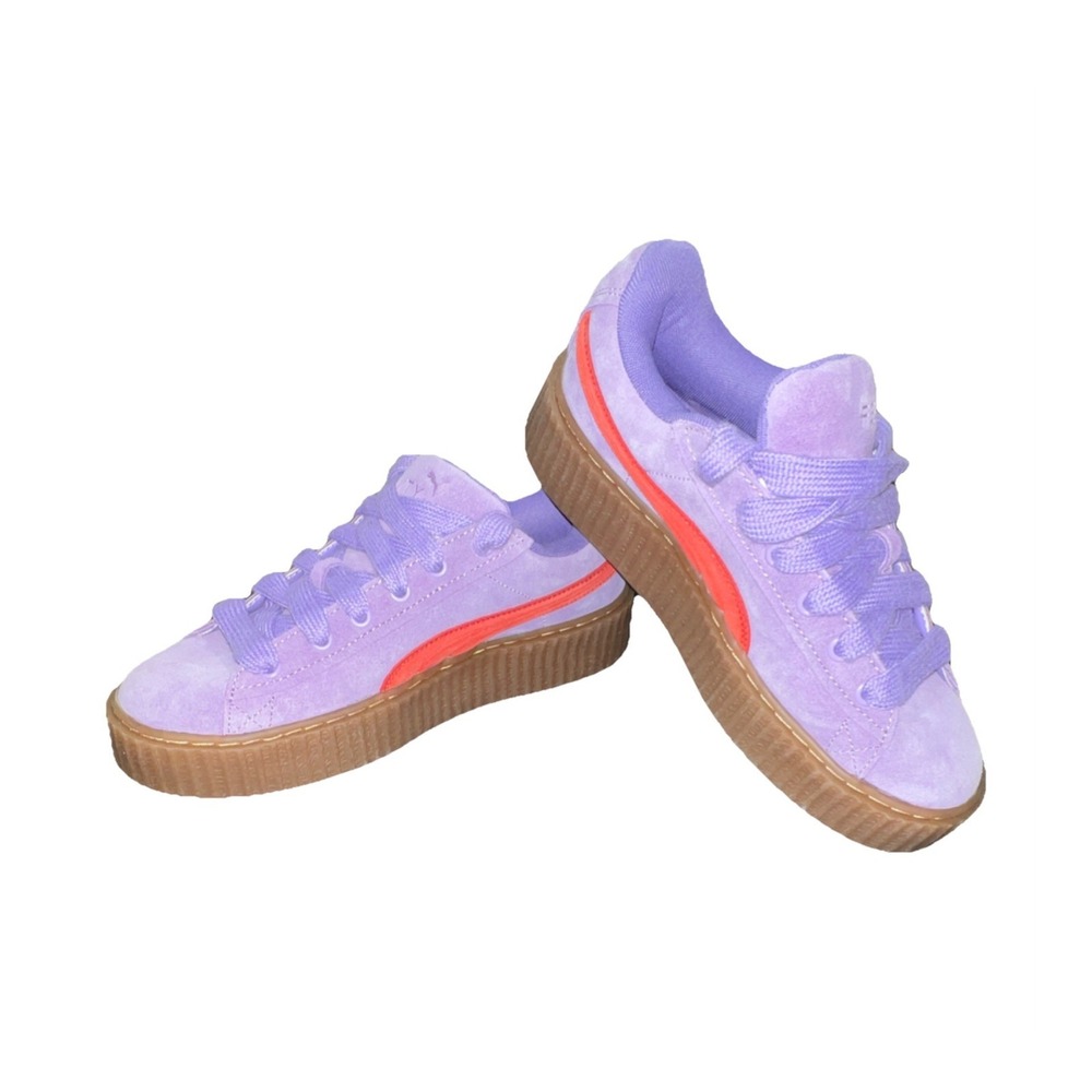30N22/399332-03/PUMA Fenty x Puma Creeper Phatty Lavender Burnt Red Suede LaceUp